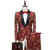 Transfronteiriço 2024 Novo Vestido de Noite Masculino Terno de Negócios Moda Masculina Peça Dupla Casamento Roupa do Noivo Terno Homem