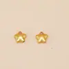 Contas Espaçadoras Banhadas a Ouro de Alta Retenção de Cor Estrela Lua Acessórios para Pulseira DIY Componentes de Joias Banhados a Ouro Brilhantes Estilo Antigo