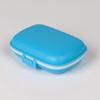 Mini pastillero portátil de plástico, pastillero con doble anillo de sellado de PP, caja de almacenamiento de medicamentos portátil para viaje