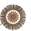 Tapete isolante térmico para mesa de jantar em casa estilo boêmio, tapete redondo estilo nórdico, tapete absorvente para mesa de centro, porta-copos anti-queimadura e antiderrapante, jogo americano
