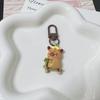 2024 Nuevo y lindo llavero de Capibara con colgante de capibara pequeña, colgante de mochila escolar de estudiante de dibujos animados