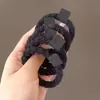 Etiqueta de tecido urso cabelo Anel feminino alta elasticidade torção corda de cabeça elástico de cabelo anel de couro grosso acessórios de cabelo corda de cabelo atacado
