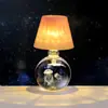 Bola de Cristal Tallada en 3D Transfronteriza Luz Nocturna Luminosa Lámpara de Mesa de Escritorio para Dormitorio Adornos Decorativos de Ambiente Regalo de Cumpleaños