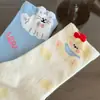 Calcetines divertidos de dibujos animados calcetines de longitud media para niños calcetines de algodón de moda primavera y otoño estudiantes lindos japoneses diseño de nicho calcetines