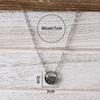 Collar con colgante de pino y montaña simple transfronterizo de joyería Wish Independent Station Personalidad Explosiva Soñador Hueco