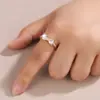 Anillo para Mujer Estilo Moda Coreana y Japonesa Lazo Anillo Abierto Ins Transfronterizo Zirconia Joyería Accesorio de Nicho