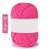 Etiqueta Blanca Exportación Especial Transfronteriza Hilo de Algodón Leche de 4 Hebras Lana Bola de Lana de Grosor Medio Tejer Muñeca Crochet Hilo