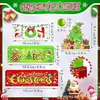 Set de Cuatro Piezas de Madera Señales Decorativas de Mesa Navideña, Sombreros Navideños, Piezas de Letrero de Madera para Decoración de Mesa Navideña, Soporte de Capas