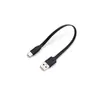Cable de distribución USB de 50 cm, tipo C de 1 metro, cable de datos de carga tipo fideo, línea plana de carga rápida de 10 cm, cable de alimentación de 0,3 m
