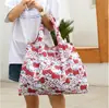 Bolsa de Compras Plegable Impermeable Grande Tela Oxford 210D Bolsa Ecológica de Dibujos Animados Bolso de Hombro Único Bolsa para Supermercado Ligera