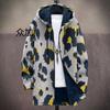 2024 Europeo y Americano Transfronterizo Nuevo Impresión 3D Personalizada Otoño e Invierno Moda Cálida Chaqueta de Pareja con Capucha Chaqueta de Algodón para Hombre