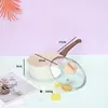 Amazon Transfronterizo Set Imitación Olla a Presión, Cualquier Combinación, Piedra Mármol Beige Cocina de Inducción Juego Universal Olla