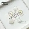 Calcedônia Natural Cristalina Fivela de Segurança Pequena Ágata Branca 15mm Fivela de Segurança Peças Soltas Acessórios DIY Feitos à Mão Prontos para Venda
