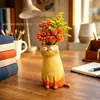 Producto de Venta Caliente Transfronterizo Jarrón de Gato Caprichoso Jarrón de Gato Original Hecho a Mano Adorno de Jarrón de Resina