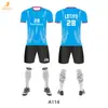 Uniformes de Fútbol Digitales Estampados de Cuerpo Completo Personalizados como un Juego Completo de Uniformes Transpirables de Secado Rápido para Clases de Fútbol Infantil