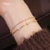 Pulsera Geométrico-Floral de Zirconia de Doble Capa Estilo Minimalista Europeo y Americano, Pulsera de Lujo Ligero de Gama Alta, Joyería de Mano Moderna, Sencilla y Exquisita