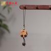 Serie de Cadenas para Teléfono Móvil de Grano de Café de Madera de Durazno Juguete Cultural Oso y Cachorro Accesorios Colgante