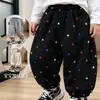Nuevos Pantalones Casuales Cálidos con Forro de Polar para Niñas Otoño/Invierno, Joggers con Puño de Estrella de Colores, Pequeños/Medianos Infantiles Suaves Engrosados, Comercio Exterior