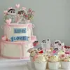 Inserto Decorativo para Pastel de Boda y Compromiso Xiaoxin, Inserto de Novio y Novia, Decoración de Mesa de Postres, Decoración de Cera