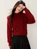 Toma Real 2025 Suéter de Punto Estilo Perezoso de Cuello Medio Top para Mujer con Nuevo Suéter Retorcido Otoño e Invierno Ropa Interior