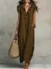 Sitios Web Independientes Europeos y Americanos Amazon Aliexpress Vestido Largo de Verano y Primavera 2026 con Mangas Acampanadas Estilo Bohemio
