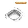 Molheira de Aço Inoxidável 304 Estilo Coreano, Prato de Condimentos Multicompartimento Dourado, Prato Quadrado Multicompartimento para Molho e Condimentos para Restaurantes e Hotéis