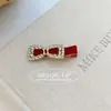Pinza para el Cabello Vintage con Terciopelo y Pedrería Pinza Elegante Versátil Pinza para Flequillo Lateral Pinza para el Cabello Accesorio de Alta Gama para el Cabello para Mujeres
