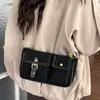 Diseño de moda transfronterizo, bolso de axila de doble bolsillo, nuevo estilo para mujer, lujo ligero, bolso retro para el día a día, bolso de hombro de nicho, bolso cruzado de moda