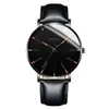 Reloj de cuarzo para hombre, de negocios, ultradelgado, minimalista y moderno