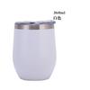 Suministro Directo Transfronterizo Exportación Taza Huevo Cáscara Huevo Exportación Acero Inoxidable 304 Copa Aislada Plástico Spray Vino Tinto Taza Huevo Forma U