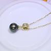 Accesorios DIY Plata de Ley S925 Versátil Clásico Colgante de Perla Colgante Vacío Accesorios Colgante de Collar Hecho a Mano Colgante de Plata Mujeres