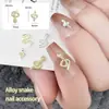 Nuevo Accesorio de Uñas Artísticas con Forma de Serpiente Pequeña Serpiente Aleación Lujo Envolvente Accesorio Decorativo para Uñas