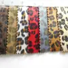Piel sintética de imitación con estampado de leopardo, pelo de ternero sintético, pelo suave y liso, moderno, tela de pelo artificial flocado con estampado de leopardo