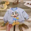 Moletom com Capuz para Boneca Infantil Estilo Primavera/Outono 2026 Unissex Infantil Desenho Animado Manga Longa Camiseta para Criança Pequena Base de Boneca 3D t