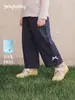 Pantalones de Niña Jellybaby Otoño Nuevo Algodón Puro Lunares Pantalones de Pierna Ancha para Niños Estilo Francés para Niños Pantalones de Bebé