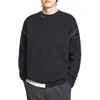 Popular Transfronterizo Talla Europea Talla Grande Combinación de Colores Suéter Simple de Punto para Hombre Cuello Redondo Capa Base Venta al por Mayor de Fábrica