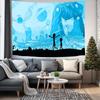 Hogar creativo decorativo colgante tela de fondo tela dormitorio tapiz dormitorio iluminación tapiz rompecabezas hogar tela colgante al por mayor