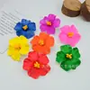 Grampo de Cabelo Flor de Freesia, Acessórios de Cabelo com Atmosfera Simulada, Estilo de Férias Sessão de Fotos na Beira-Mar, Presilha de Tiara, Estilo Boêmio