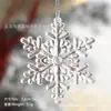 Adornos Colgantes Navideños de Acrílico Transparente Forma de Cono de Hielo Copo de Nieve Cristalino Decoraciones para Árbol de Navidad Adornos Colgantes Creativos DIY