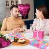 MM306-CZJ Día de San Valentín Amor Largo Tejido Fiesta Vajilla de Fiesta Desechable de Papel