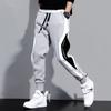 Calça de moletom de primavera e outono marca de moda masculina ins malha solta com elástico no tornozelo versátil estilo coreano moderna casual de verão calça esportiva