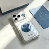 Mirtilo Grande é Adequado para Vivo Xiaomi Iphone16/17Pro Transparente Airbag 17Pm Capa de Celular Nicho Oppo Mulheres