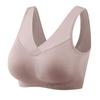 Sutiã colete feminino de meia-idade e idosos, plus size, sem fio, roupa íntima para mãe, beleza fina, costas push up, sutiã esportivo
