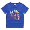 2023 nueva ropa infantil, camiseta de manga corta de verano para niños, camisa de algodón para niños y niñas, camiseta de media manga para bebés, top para niños