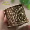 Cuerda de mano tejida con hilo de algodón con adición de oro de 1.8 mm, cuerda para jugar Wen, no elástica, resistente al desgaste, cuerda DIY, borla de bodhi, punta
