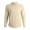 Serie de Pájaros Mismo Estilo Primavera y Otoño Nuevo Half-Zip Polar Running Deportes Fitness Capa Base Exterior Secado Rápido Camisa de Manga Larga
