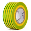 Cinta Eléctrica al por Mayor y al por Menor, Cinta de Advertencia Amarillo-Verde, Cinta Eléctrica de Doble Color con Adhesivo Fuerte, Cinta Aislante de PVC