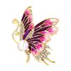 Broche japonês e coreano pintado esmalte temperamento elegante pérola borboleta broche requintado pequeno terno pin acessórios atacado