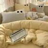 Juego de Ropa de Cama de Algodón Lavado Puro Grado Materno e Infantil de Clase A, Agradable para la Piel, Cómodo, Suave y Como una Nube Funda de Edredón de Algodón Lavado