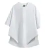 Camiseta de Verão com Gola Redonda, Manga Curta, Ombro Caído, Cor Sólida, Respirável, Tendência High-Street Transfronteiriça, Peso Pesado, Com Logo Personalizado, Marca Tendência, Roupa de Trabalho